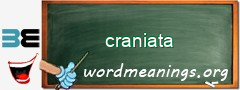WordMeaning blackboard for craniata